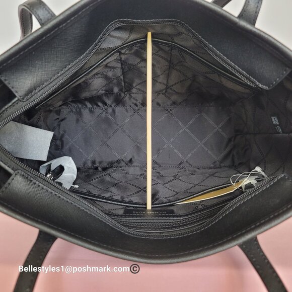 MICHAEL KORS Eva Small Nylon Tote with Animal Print- Black Multi 🎈$98. - Picture 14 of 16